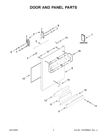 Door And Panel Parts parts for Jenn-Air Dishwasher JDPSS246LL0 from AppliancePartsPros.com