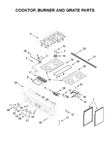 Cooktop, Burner And Grate Parts parts for Jenn-Air Range JDRP430HL00 from AppliancePartsPros.com