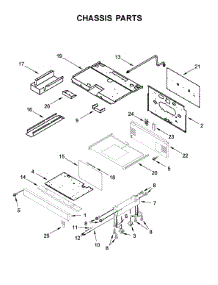Chassis Parts parts for Jenn-Air Range JDRP430HL00 from AppliancePartsPros.com