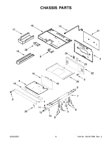 Chassis Parts parts for Jenn-Air Range JDRP430HM01 from AppliancePartsPros.com