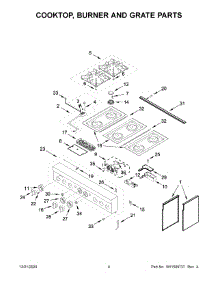 Cooktop, Burner And Grate Parts parts for Jenn-Air Range JDRP436HL01 from AppliancePartsPros.com