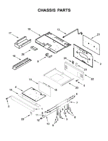 Chassis Parts parts for Jenn-Air Range JDRP436HM00 from AppliancePartsPros.com