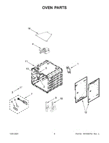 Oven Parts parts for Jenn-Air Range JDRP536HM01 from AppliancePartsPros.com