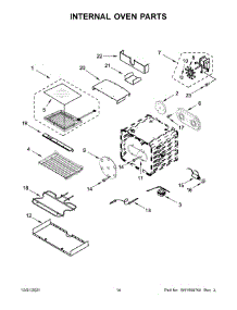 Internal Oven Parts parts for Jenn-Air Range JDRP536HM01 from AppliancePartsPros.com