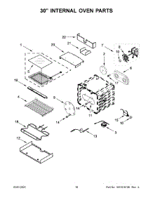 30" Internal Oven Parts parts for Jenn-Air Range JDRP548HM01 from AppliancePartsPros.com