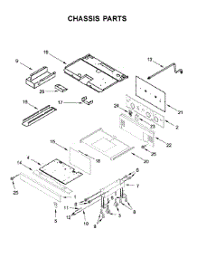 Chassis Parts parts for Jenn-Air Range JDRP636HL00 from AppliancePartsPros.com