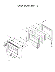 Oven Door Parts parts for Jenn-Air Range JDRP636HL00 from AppliancePartsPros.com