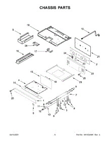 Chassis Parts parts for Jenn-Air Range JDRP636HL01 from AppliancePartsPros.com
