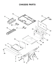 Chassis Parts parts for Jenn-Air Range JDRP636HM00 from AppliancePartsPros.com