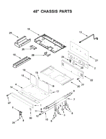 48" Chassis Parts parts for Jenn-Air Range JDRP648HL00 from AppliancePartsPros.com