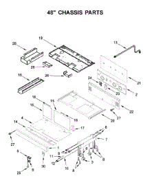 48" Chassis Parts parts for Jenn-Air Range JDRP648HM00 from AppliancePartsPros.com