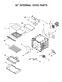 30" Internal Oven Parts parts for Jenn-Air Range JDRP748HL00 from AppliancePartsPros.com