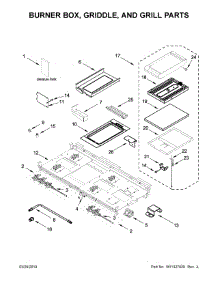 Burner Box, Griddle, And Grill Parts parts for Jenn-Air Range JDRP748HM00 from AppliancePartsPros.com