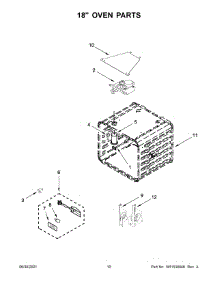 18" Oven Parts parts for Jenn-Air Range JDRP748HM01 from AppliancePartsPros.com