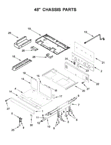 48" Chassis Parts parts for Jenn-Air Range JDRP848HL00 from AppliancePartsPros.com