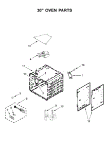 30" Oven Parts parts for Jenn-Air Range JDRP848HM00 from AppliancePartsPros.com