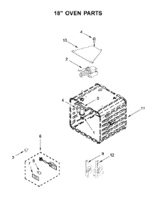 18" Oven Parts parts for Jenn-Air Range JDRP848HM00 from AppliancePartsPros.com