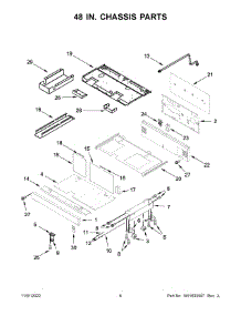 48 In. Chassis Parts parts for Jenn-Air Gas Range JDRP848HM01 from AppliancePartsPros.com