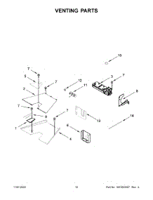 Venting Parts parts for Jenn-Air Gas Range JDRP848HM01 from AppliancePartsPros.com