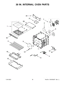 30 In. Internal Oven Parts parts for Jenn-Air Gas Range JDRP848HM01 from AppliancePartsPros.com