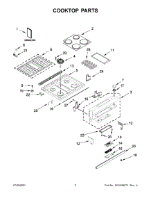 Cooktop Parts parts for Jenn-Air Range JDS1750FS1 from AppliancePartsPros.com