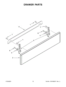 Drawer Parts parts for Jenn-Air Range JDS1750FS1 from AppliancePartsPros.com