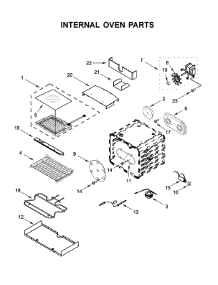 Internal Oven Parts parts for Jenn-Air Range JDSP536HL00 from AppliancePartsPros.com
