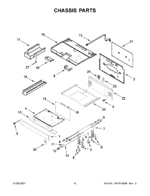 Chassis Parts parts for Jenn-Air Range JDSP536HL01 from AppliancePartsPros.com
