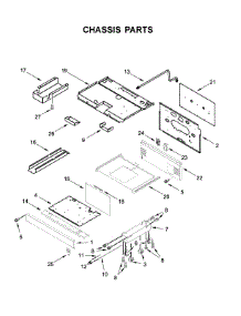 Chassis Parts parts for Jenn-Air Range JDSP536HM00 from AppliancePartsPros.com