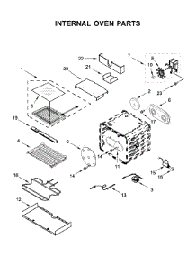 Internal Oven Parts parts for Jenn-Air Range JDSP536HM00 from AppliancePartsPros.com