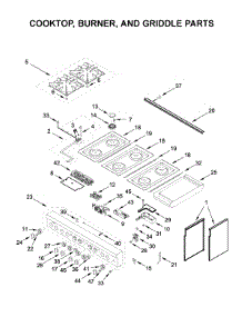 Cooktop, Burner, And Griddle Parts parts for Jenn-Air Range JDSP548HL00 from AppliancePartsPros.com