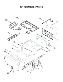 48" Chassis Parts parts for Jenn-Air Range JDSP548HL00 from AppliancePartsPros.com