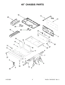 48" Chassis Parts parts for Jenn-Air Range JDSP548HL01 from AppliancePartsPros.com