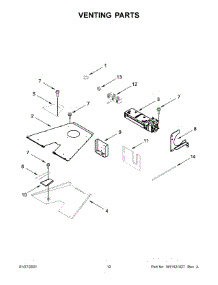 Venting Parts parts for Jenn-Air Range JDSP548HL01 from AppliancePartsPros.com