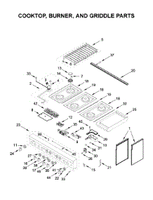 Cooktop, Burner, And Griddle Parts parts for Jenn-Air Range JDSP548HM00 from AppliancePartsPros.com