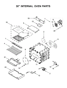 30" Internal Oven Parts parts for Jenn-Air Range JDSP548HM00 from AppliancePartsPros.com