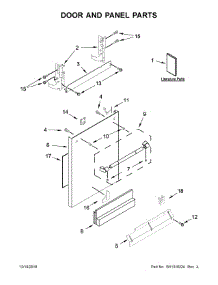 Door And Panel Parts parts for Jenn-Air Dishwasher JDTSS244GL0 from AppliancePartsPros.com