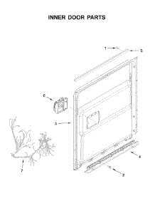 Inner Door Parts parts for Jenn-Air Dishwasher JDTSS244GL0 from AppliancePartsPros.com