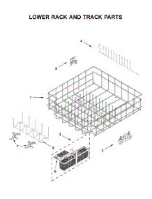 Lower Rack And Track Parts parts for Jenn-Air Dishwasher JDTSS244GL0 from AppliancePartsPros.com