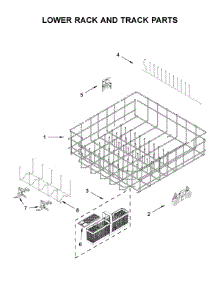 Lower Rack And Track Parts parts for Jenn-Air Dishwasher JDTSS244GM0 from AppliancePartsPros.com
