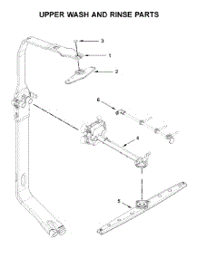 Upper Wash And Rinse Parts parts for Jenn-Air Dishwasher JDTSS246GM0 from AppliancePartsPros.com