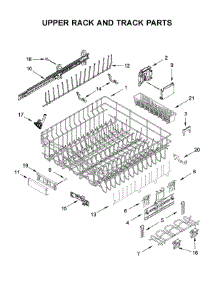 Upper Rack And Track Parts parts for Jenn-Air Dishwasher JDTSS246GM0 from AppliancePartsPros.com