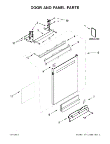 Door And Panel Parts parts for Jenn-Air Dishwasher JDTSS247HS0 from AppliancePartsPros.com