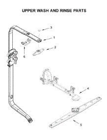 Upper Wash And Rinse Parts parts for Jenn-Air Dishwasher JDTSS247HS0 from AppliancePartsPros.com