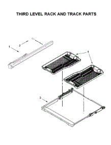 Third Level Rack And Track Parts parts for Jenn-Air Dishwasher JDTSS247HS0 from AppliancePartsPros.com