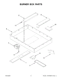 Burner Box Parts parts for Jenn-Air Electric Cooktop JED4536KB00 from AppliancePartsPros.com
