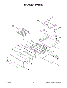 Drawer Parts parts for Jenn-Air Electric Range JES1450CFS3 from AppliancePartsPros.com