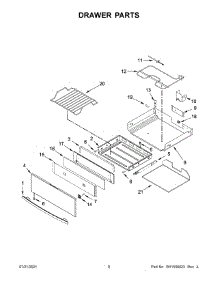 Drawer Parts parts for Jenn-Air Electric Range JES1450FS3 from AppliancePartsPros.com