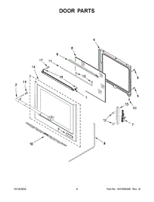 Door Parts parts for Jenn-Air Electric Range JES1450ML0 from AppliancePartsPros.com