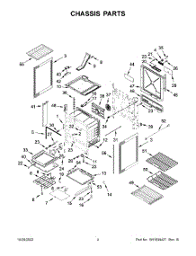 Chassis Parts parts for Jenn-Air Electric Range JES1750ML0 from AppliancePartsPros.com